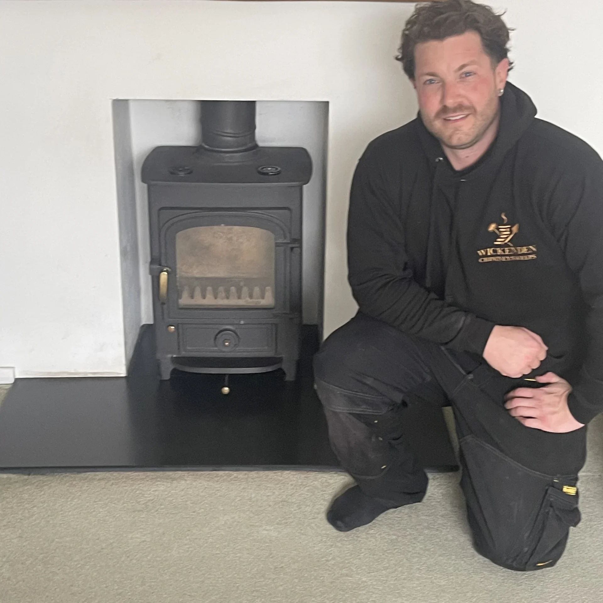 WCS - Jack Kneeling next to Stove