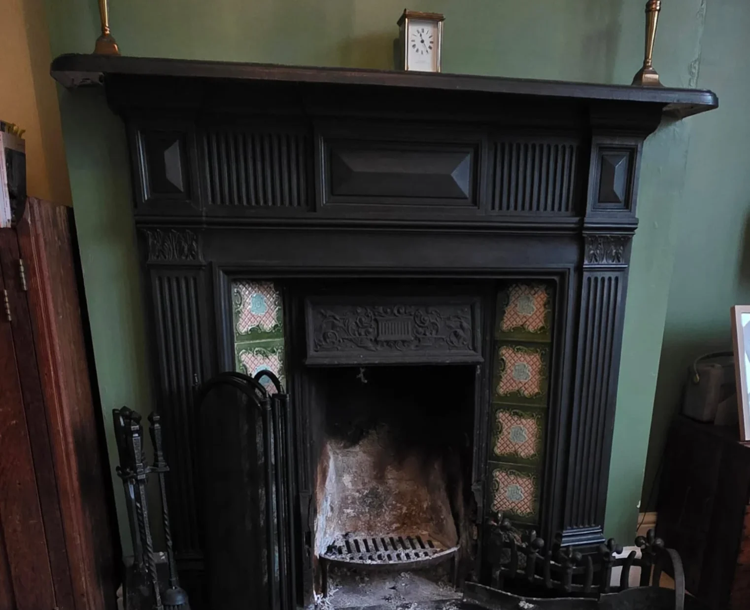 Open Fireplace - Before Cleaning